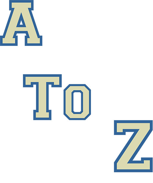 "A to Z" Varsity Letters