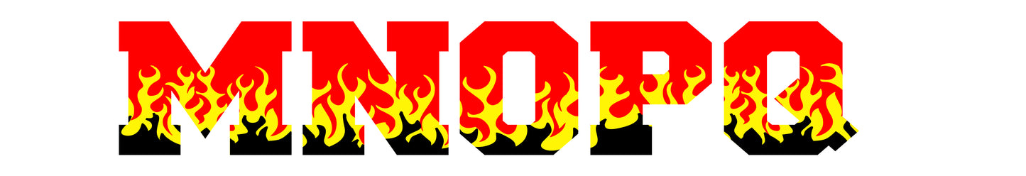 4inch Custom Flame Letters "LORENZO"