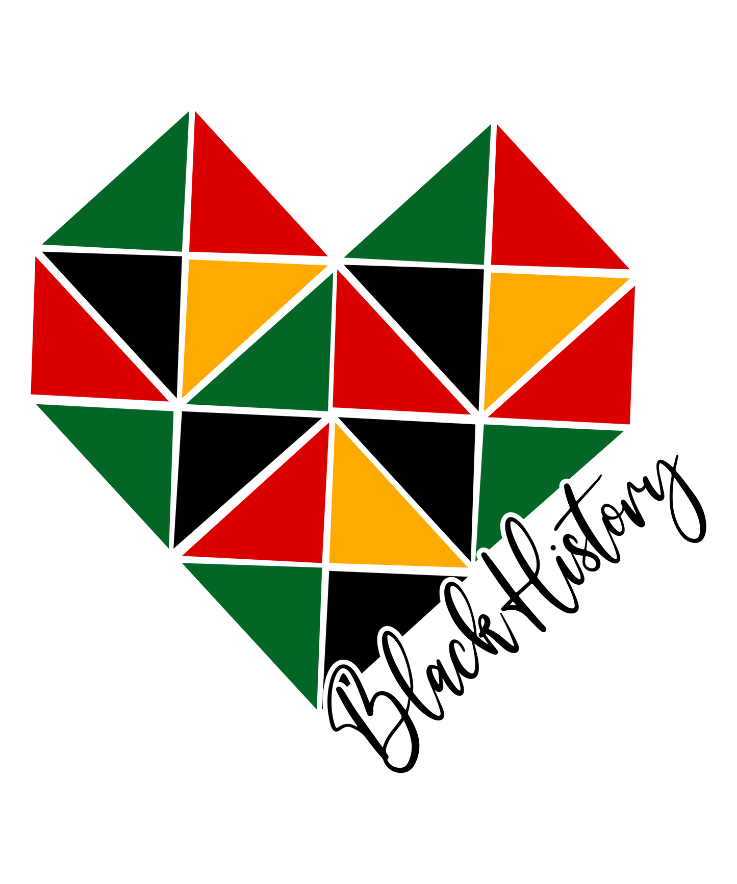 Black History Heart Patch