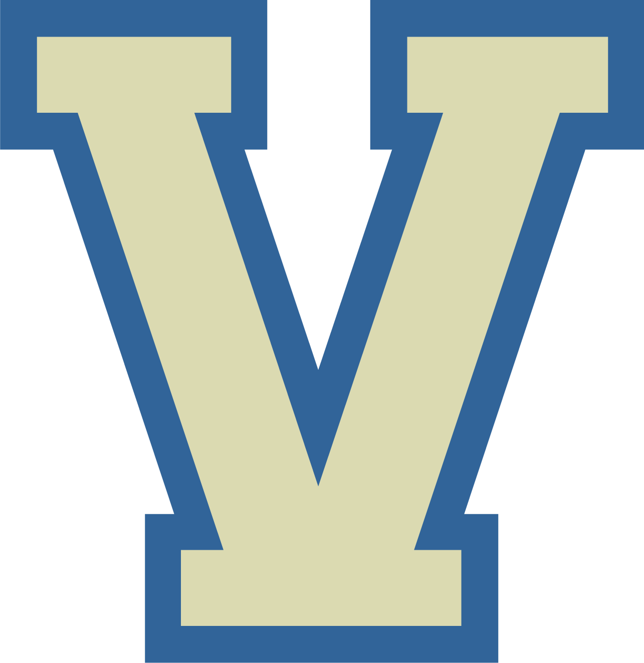 "V" Varsity Letter Patch