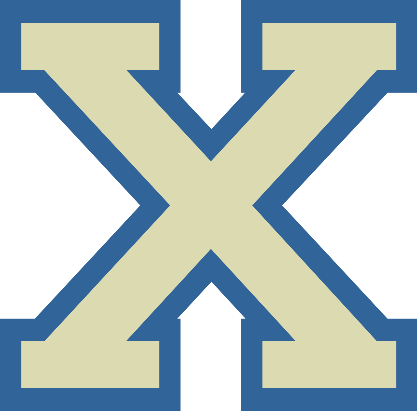 "X" Varsity Letter Patch