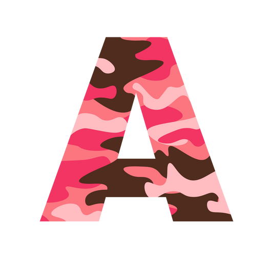 CAMO Embroidery Alphabet (A to Z) 5 Inch DST Format