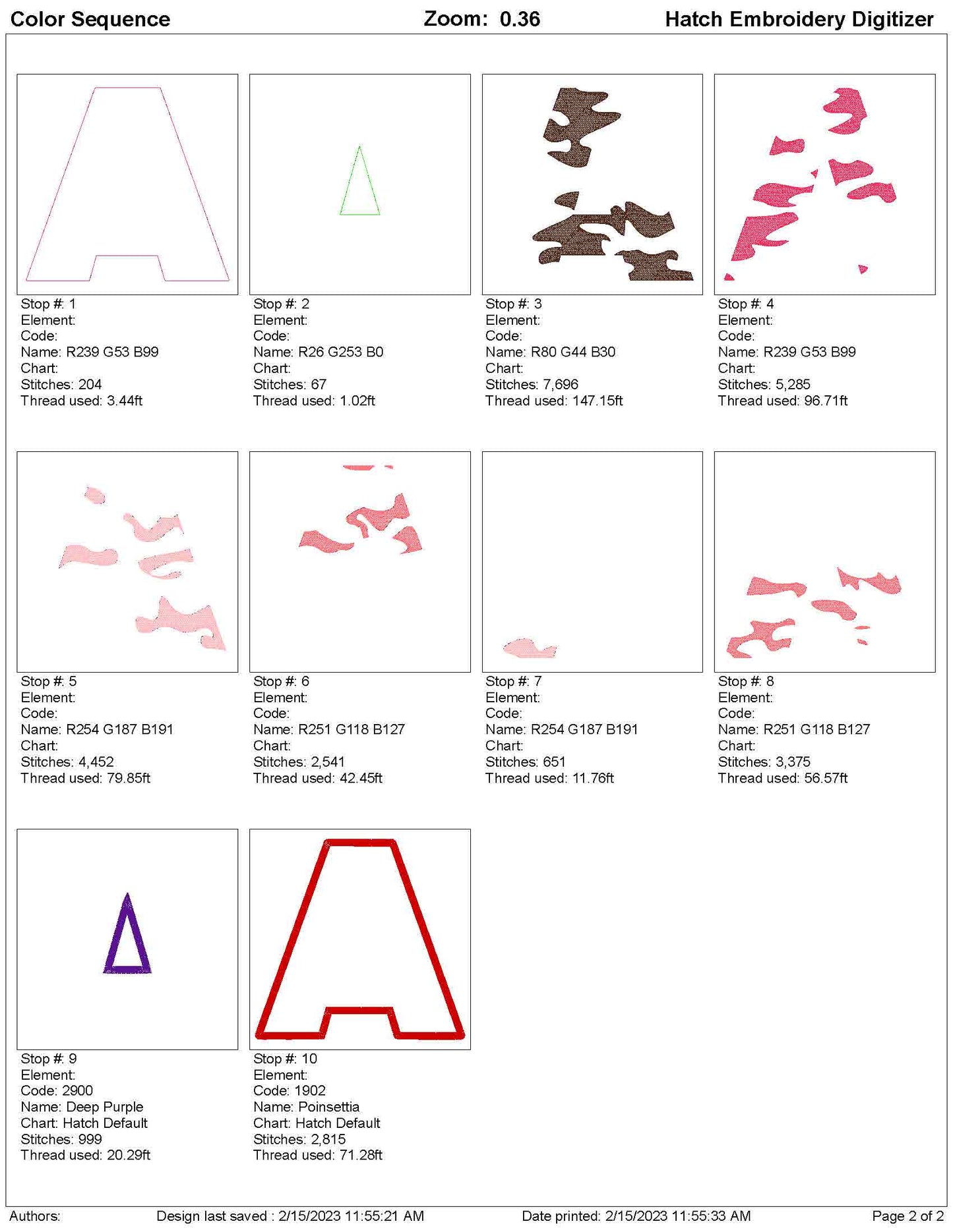 CAMO Embroidery Alphabet (A to Z) 5 Inch DST Format