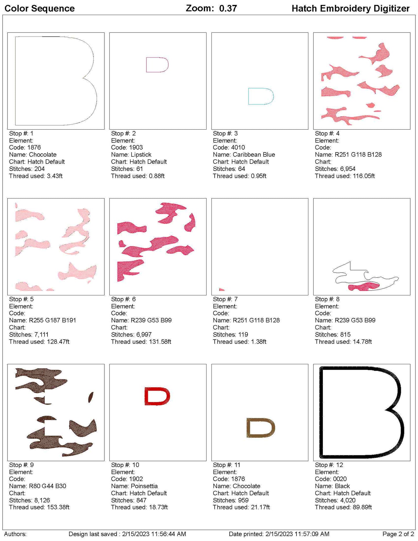 CAMO Embroidery Alphabet (A to Z) 5 Inch DST Format