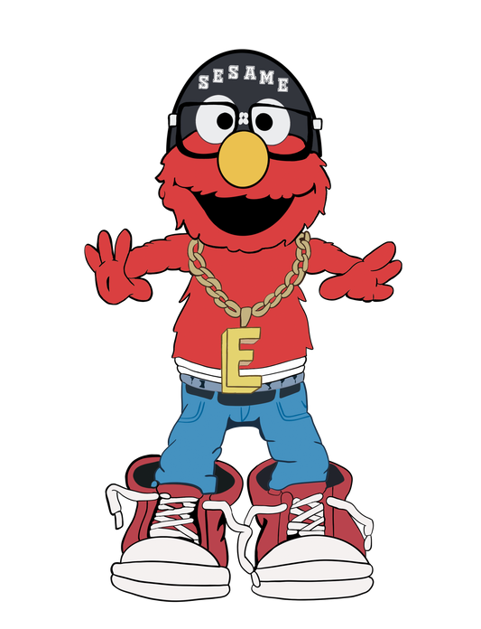 Hip Hop Elmo 10inch Embroidery File