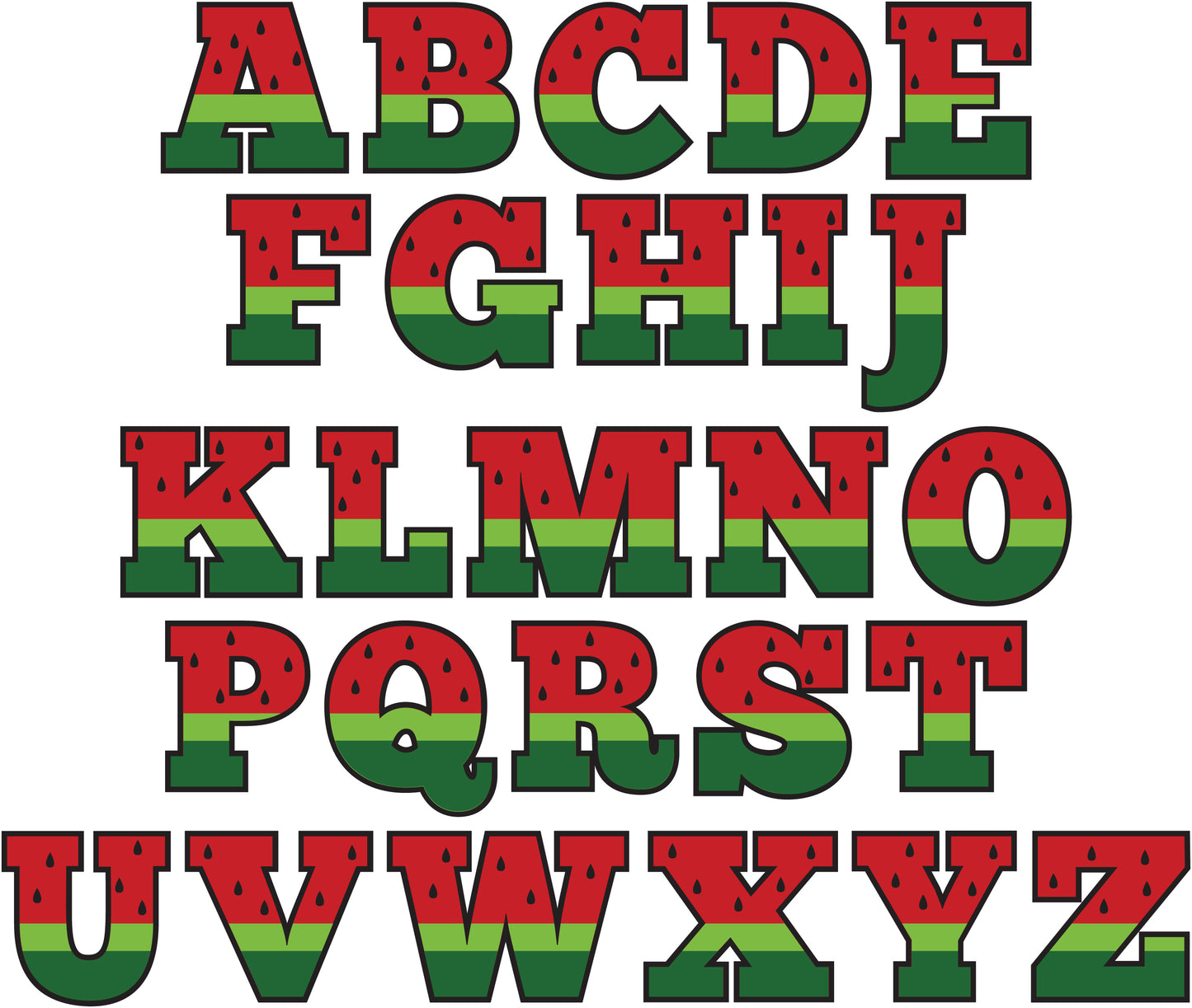 3inch Watermelon Font